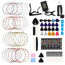 Kit de acessórios para guitarra acústica Moomuto 85PCS com cordas e muito mais