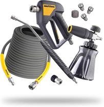 Kit de Acessórios para Lavadora de Alta Pressão Active com Mangueira de 15 m e Canhão de Espuma