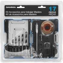 Kit De Acessórios Para Madeira Mdf Compensado C/ 17 Peças G19534AC - Gamma