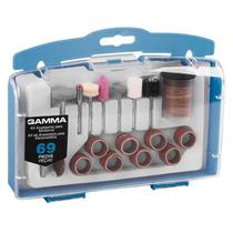 Kit de Acessórios para Microrretífica com 69 Peças G19504AC GAMMA Kit de Acessórios para Microrretífica com 69 Peças G19504AC GAMMA