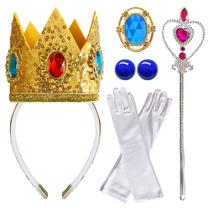 Kit de acessórios Princess Peach PIGKANG para meninas, 5 peças