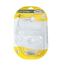 Kit de Acessórios Samba Branco JKSB3 3 peças - Japi