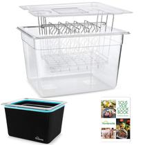 Kit de acessórios Sous Vide HOMENOTE Container 11L com tampa e rack