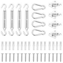 Kit de acessórios Sunshade Sail vidaXL em aço inoxidável Kit de acessórios Sunshade Sail vidaXL em aço inoxidável