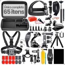 Kit de Acessórios Suportes Para Fixação Compatível Com Câmera Hero Max Black Completo e Seguro Versátil