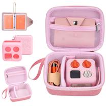 Kit de acessórios YouKnow, capa rígida e capa de silicone para Yoto Mini Player rosa