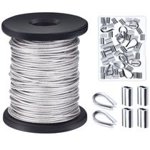 Kit de aço inoxidável revestido de vinil Wire Canomo 1,5 mm x 30 m Kit de aço inoxidável revestido de vinil Wire Canomo 1,5 mm x 30 m