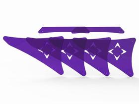 Kit de Acrílico para Cadillac - Cross Pilates, Roxo Translúcido - Arktus Kit de Acrílico para Cadillac - Cross Pilates, Roxo Translúcido - Arktus