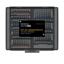 Kit de adaptadores de inox 8 pecas all in one - propetz