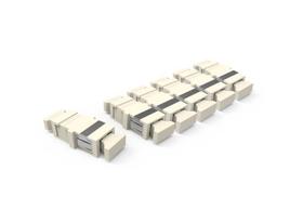Kit de Adaptadores Opticos Sohoplus 01F MM SC-PC Simplex - Bege (KIT 06PCS) - 33090024