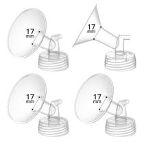 Kit de Adaptadores para Extractor de Leche Gotocut 17 mm, 4 Piezas Compatible con Spectra