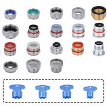 Kit de Adaptadores para Torneira Hygie Rinse 18 Peças em Latão Universal