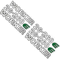 Kit De Adesivos 26-260e Worker Emblema Caminhão Volkswagen