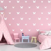 Kit de Adesivos Borboletas Tamanhos Diversos Decoração Quarto Menina Kit de Adesivos Borboletas Tamanhos Diversos Decoração Quarto Menina