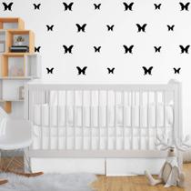 Kit de Adesivos Borboletas Tamanhos Diversos Decoração Quarto Menina