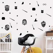 Kit de Adesivos Brasões Casas Harry Potter Grifinória Lufa-Lufa Sonserina Corvinal Elementos Hogawarts Kit de Adesivos Brasões Casas Harry Potter Grifinória Lufa-Lufa Sonserina Corvinal Elementos Hogawarts