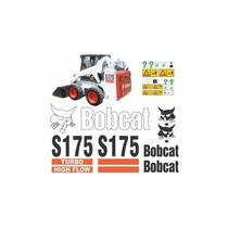 Kit de Adesivos Compatível Bobcat S175 Turbo