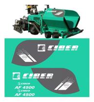 Kit De Adesivos Compatível Com Ciber Af 4500 Vibroacabadoras Kit De Adesivos Compatível Com Ciber Af 4500 Vibroacabadoras