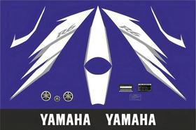 Kit De Adesivos Compatível Com Yamaha R6 2006 Azul Europeia Kit De Adesivos Compatível Com Yamaha R6 2006 Azul Europeia