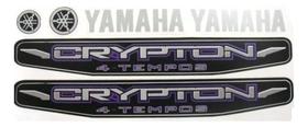 Kit de Adesivos Compatível Crypton 115 2011 Preto