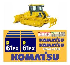 Kit de Adesivos Compatível Komatsu D61EX Trator Kit de Adesivos Compatível Komatsu D61EX Trator