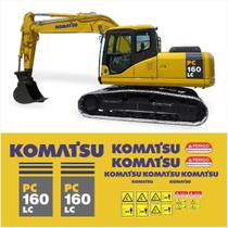 Kit de Adesivos Compatível Komatsu PC160LC + MK Kit de Adesivos Compatível Komatsu PC160LC + MK