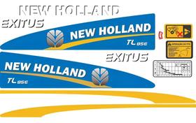 Kit de Adesivos Compatível New Holland TL85E Exitus Kit de Adesivos Compatível New Holland TL85E Exitus