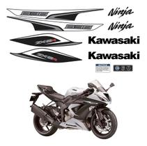 Kit de Adesivos Compatível Ninja ZX-6R 636 2013 Branco Kit de Adesivos Compatível Ninja ZX-6R 636 2013 Branco