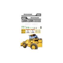 Kit de Adesivos Compatível Pá Carregadeira Michigan Clark 45C