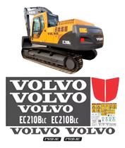 Kit de Adesivos Compatível Volvo EC210BLC Prime Kit de Adesivos Compatível Volvo EC210BLC Prime