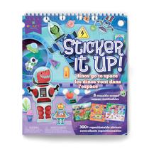 Kit de adesivos Craft-tastic Dinos Go to Space com 8 fundos Kit de adesivos Craft-tastic Dinos Go to Space com 8 fundos