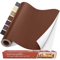 Kit de adesivos de reparo de couro Yikda 80 cm x 40 cm para móveis marrons Kit de adesivos de reparo de couro Yikda 80 cm x 40 cm para móveis marrons