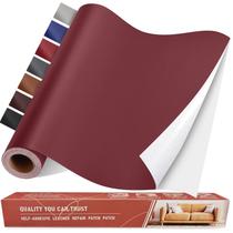 Kit de adesivos de reparo de couro Yikda Self Adhesive Maroon 80x40cm
