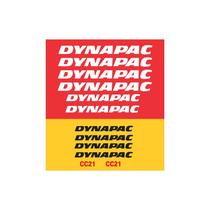 Kit de Adesivos Dynapac CC-21 Compatível Rolo Compactador Kit de Adesivos Dynapac CC-21 Compatível Rolo Compactador