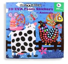 Kit de Adesivos em EVA 3D - Animais