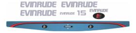 Kit de Adesivos Evinrude 15 compatível Jet Ski Kit de Adesivos Evinrude 15 compatível Jet Ski