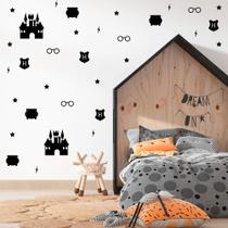 Kit de Adesivos Harry Potter Elementos Filme Hogwarts Azkaban Decoração Quarto