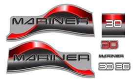 Kit de Adesivos Mariner 30HP compatível Jet Ski Kit de Adesivos Mariner 30HP compatível Jet Ski