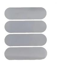 Kit de Adesivos Refletivos Compatível Capacete Prata Kit de Adesivos Refletivos Compatível Capacete Prata