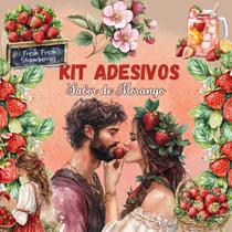 Kit de Adesivos Scrapbook Biblia Journal Sabor Morango