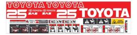Kit de Adesivos Toyota 25 SAS compatível Empilhadeira