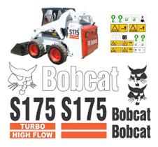 Kit de Adesivos Vinil Compatível Bobcat S175 Turbo Kit de Adesivos Vinil Compatível Bobcat S175 Turbo