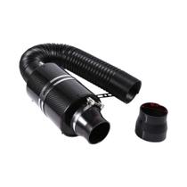 Kit De Admissão De Ar Em Fibra De Carbono Universal Para Corrida Com Ou Sem Ventilador Indução De