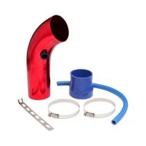Kit De Admissão De Ar Frio De 3 Polegadas (76mm) Com Filtro De Ar De Alumínio E Mangueira De Indução