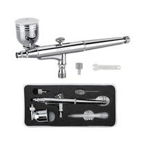Kit De Aerógrafo De Ação Dupla De 0,3mm Com Copo Metálico De 7cc Para Pintura De Modelos, Artesanato