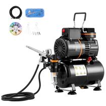 Kit de Aerógrafo VEVOR com Compressor e Tanque de 3,5L Kit de Aerógrafo VEVOR com Compressor e Tanque de 3,5L