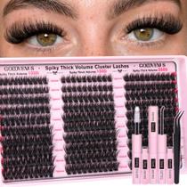 Kit de agrupamentos de cílios Goddvenus Fluffy Lash 100-150-200D Volume Kit de agrupamentos de cílios Goddvenus Fluffy Lash 100-150-200D Volume