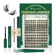 Kit de agrupamentos de cílios KEYYOULASH Manga Kit de agrupamentos de cílios Kit de agrupamentos de cílios KEYYOULASH Manga Kit de agrupamentos de cílios