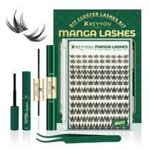 Kit de agrupamentos de cílios KEYYOULASH Manga Kit de agrupamentos de cílios Kit de agrupamentos de cílios KEYYOULASH Manga Kit de agrupamentos de cílios