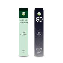 Kit de Aguas Marinhas Feminino + 1 Gd 15ml Cada Amakha Paris Eau de Parfum De Bolso Mulheres Modernas Kit de Aguas Marinhas Feminino + 1 Gd 15ml Cada Amakha Paris Eau de Parfum De Bolso Mulheres Modernas